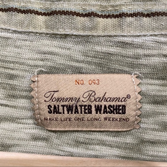 TOMMY BAHAMA Men’s Saltwater Washed Shirt, Size Large - Picture 6 of 8